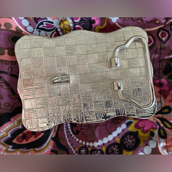 Rhinestone Belt Buckle 3.5 X 2.5 - Picture 4 of 4